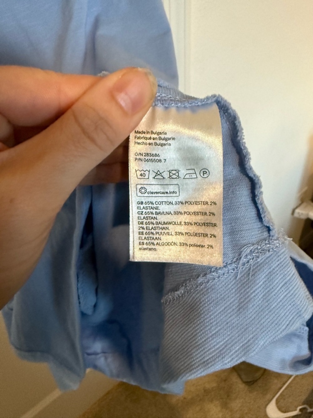 H&M Light Blue Off-Shoulder Ruffle Dress - Picture 4 of 5